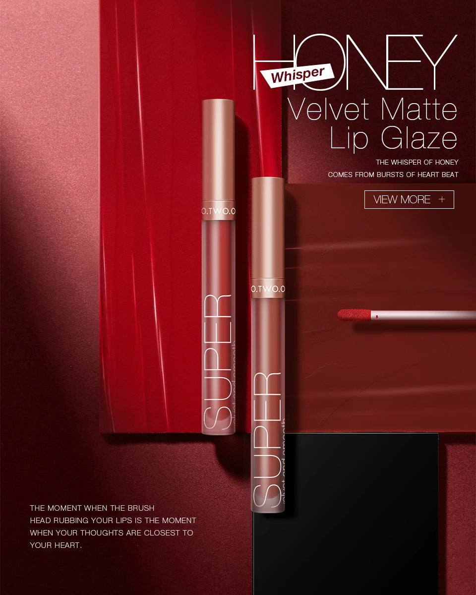 O.TWO.O Honey Whisper Velvet Matte Lip Gloss