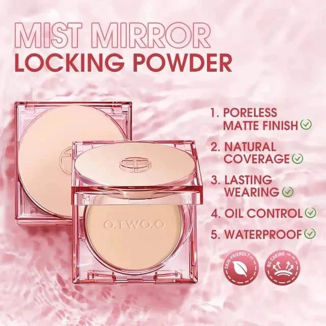 O.TWO.O Smooth Mist Mirror oil control Locking Powder
