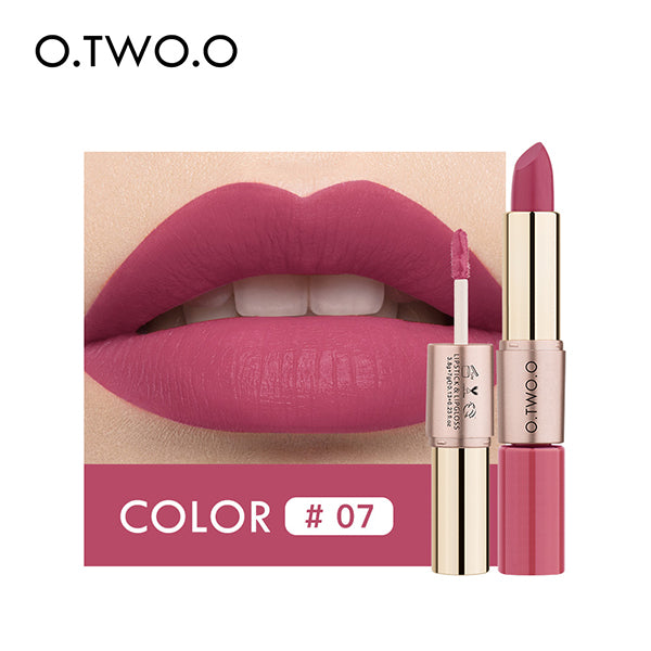 O.TWO.O 2 In 1 WaterProof Lipstick And Lip gloss