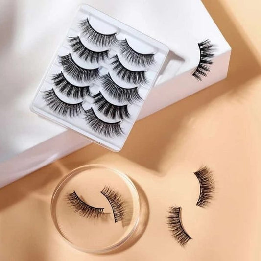 3d silk eyelashes 05 piece set