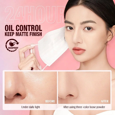 O.TWO.O 3-In-1 Oil Control Loose Powder