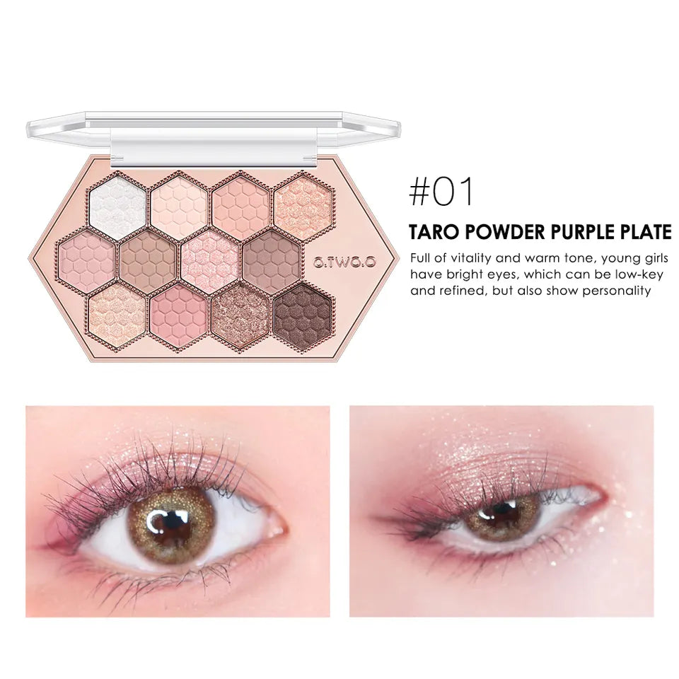 O.TWO.O 12 Colors Eyeshadow Palette